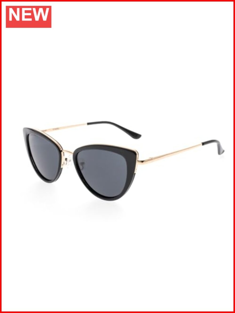 Cat Eye Polarized Sunglasses with Spring Hinge UV Protection